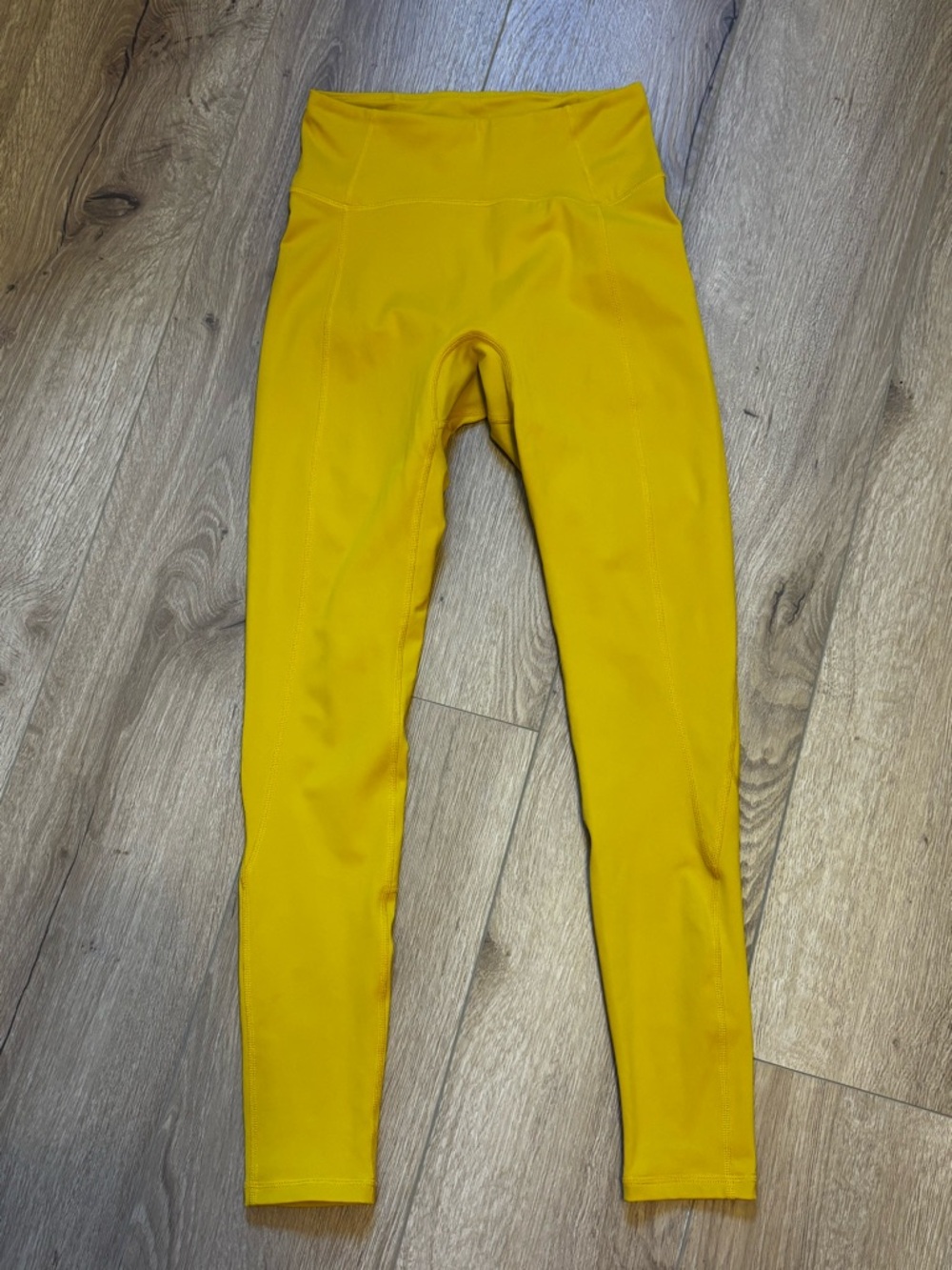 Buffbunny Collection Yellow High-Rise Leggings Size Small